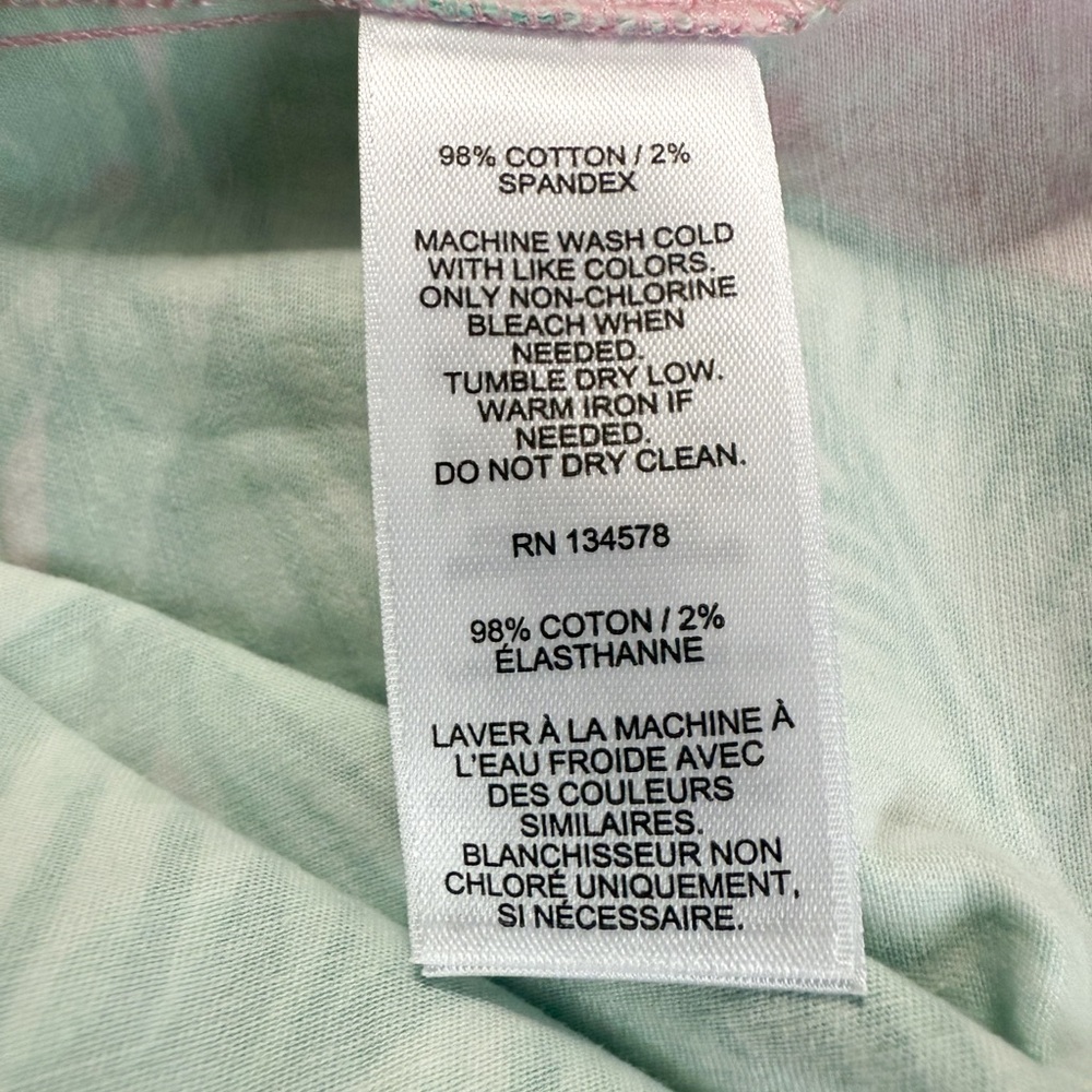 Vineyard Vines Palm Print Shirt Dress Size 14 Pink Green Sleeveless - Picture 13 of 16